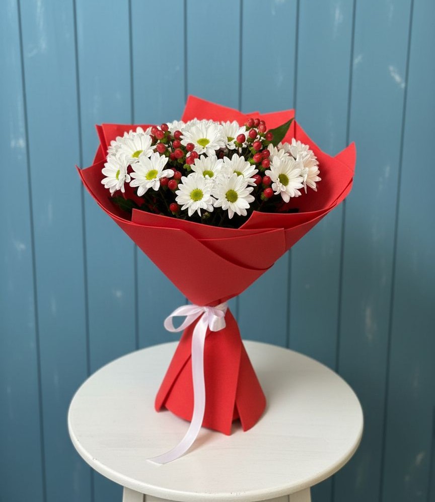 Букет цветов из: Хризантемы в Зубово