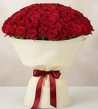 Букет 101 Красная роза Милано в Зубово
