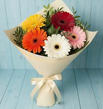 Букет цветов из:  Герберы в Зубово