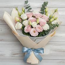 Букет цветов из:  Лизиантусы в Зубово