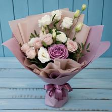 Букет цветов из:  Розы и Лизиантусы в Зубово