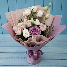 Букет цветов из:  Розы и Лизиантусы в Зубово