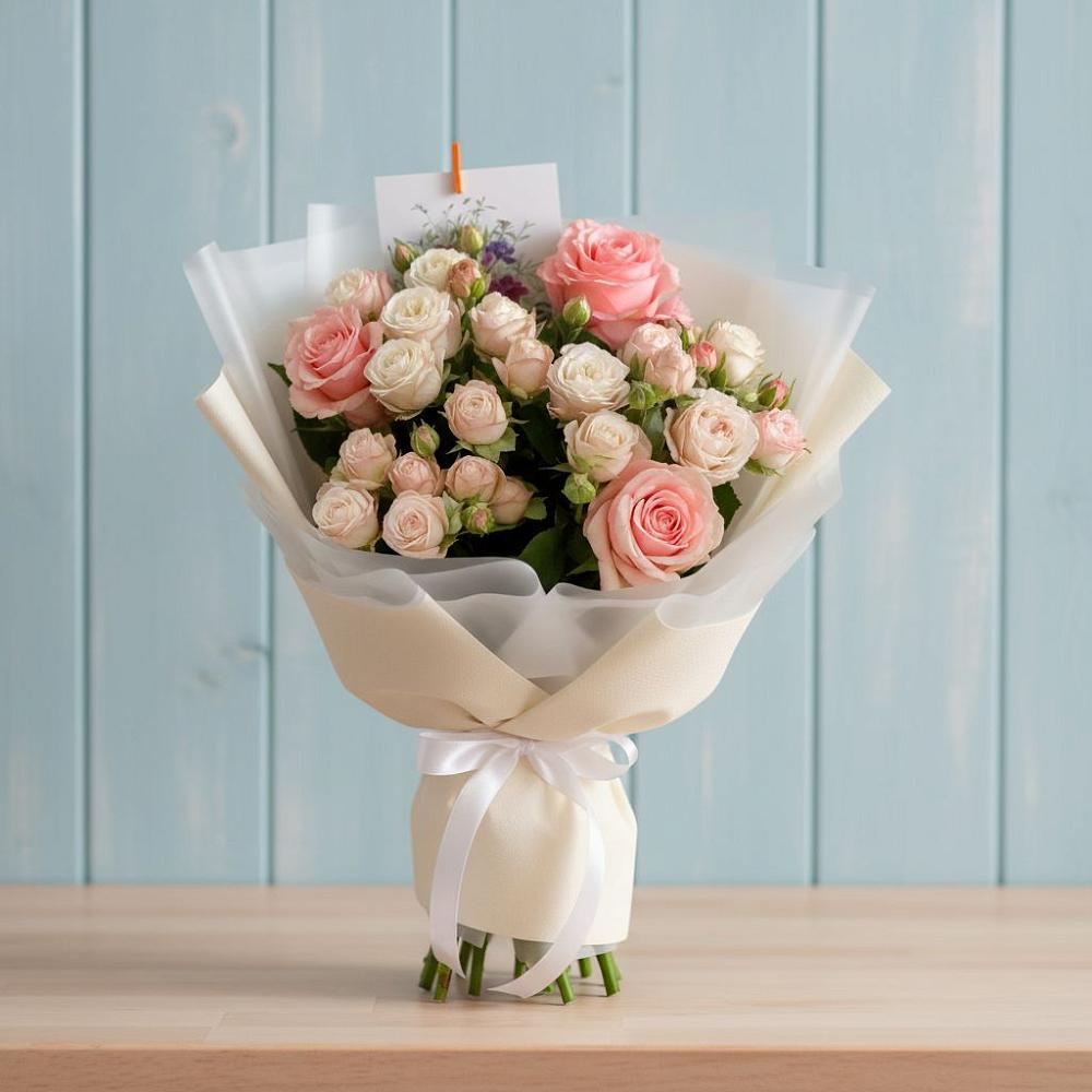 Букет цветов из: Розы в Зубово