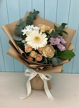 Букет цветов из:  Герберы и Хризантемы #REPLACE_PRED# Зубово