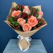 Букет цветов из:  Розы и Альстромерии в Зубово