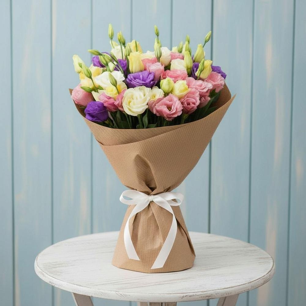 Букет цветов из: Лизиантусы в Зубово