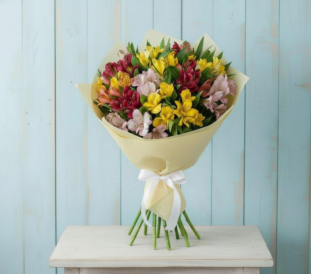 Букет цветов из: Альстромерии в Зубово