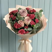 Букет цветов из:  Гвоздики и Розы в Зубово
