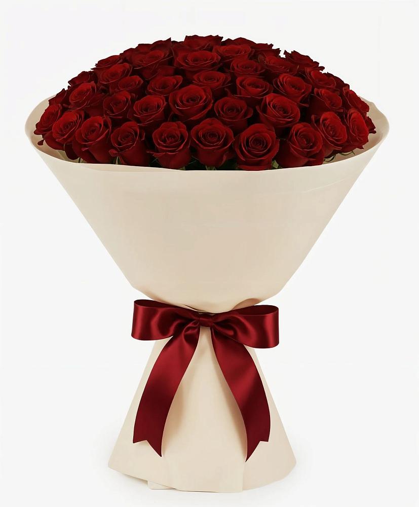 Букет 101 Бордовая роза Блэк Бакарра в Зубово