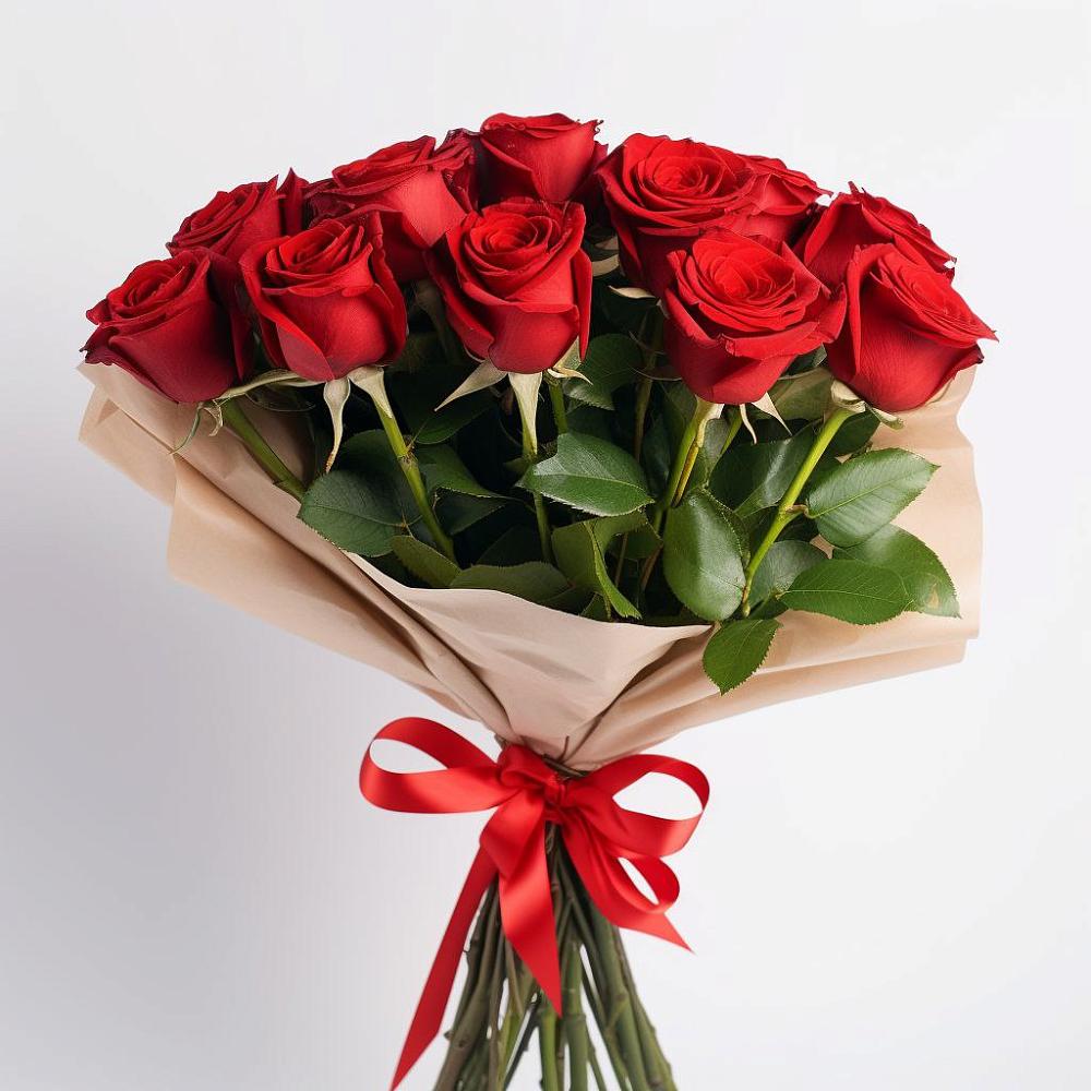 Букет 11 Красных роз Эдлесс Лав в Зубово