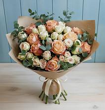 Букет цветов из:  Альстромерии и Розы #REPLACE_PRED# Зубово